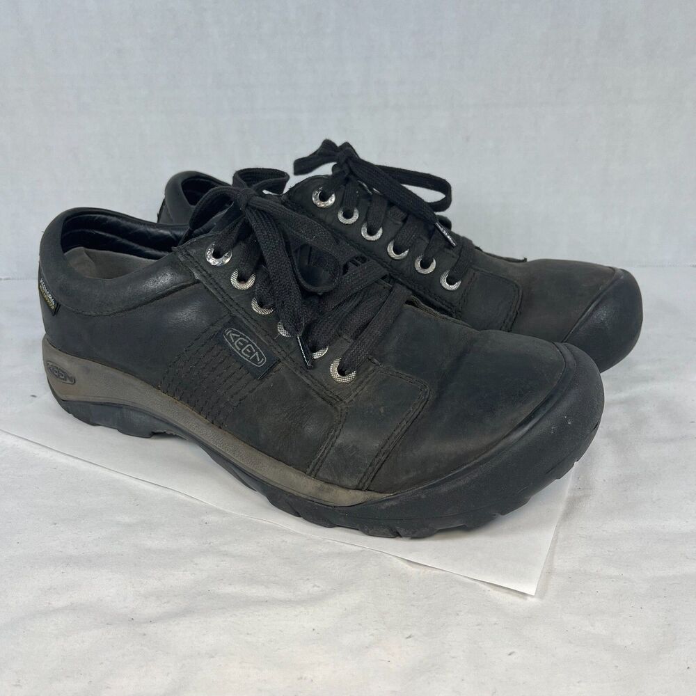 Keen Austin Oxford Shoes Leather Lace Up Casual Work Shoes Black Men 9.5 - Picture 8 of 8